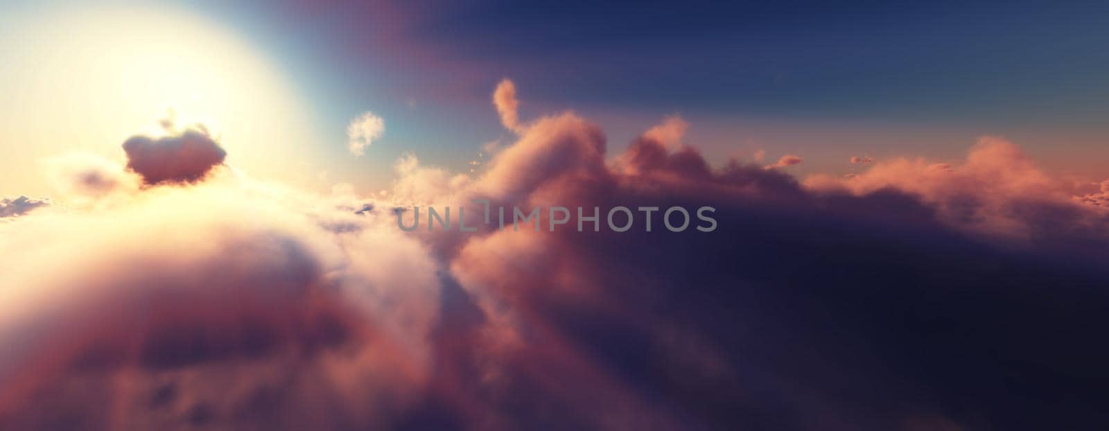 above clouds fly sunset sun ray by alex_nako