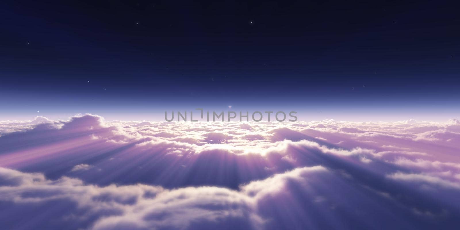 dream fly above clouds ray light by alex_nako