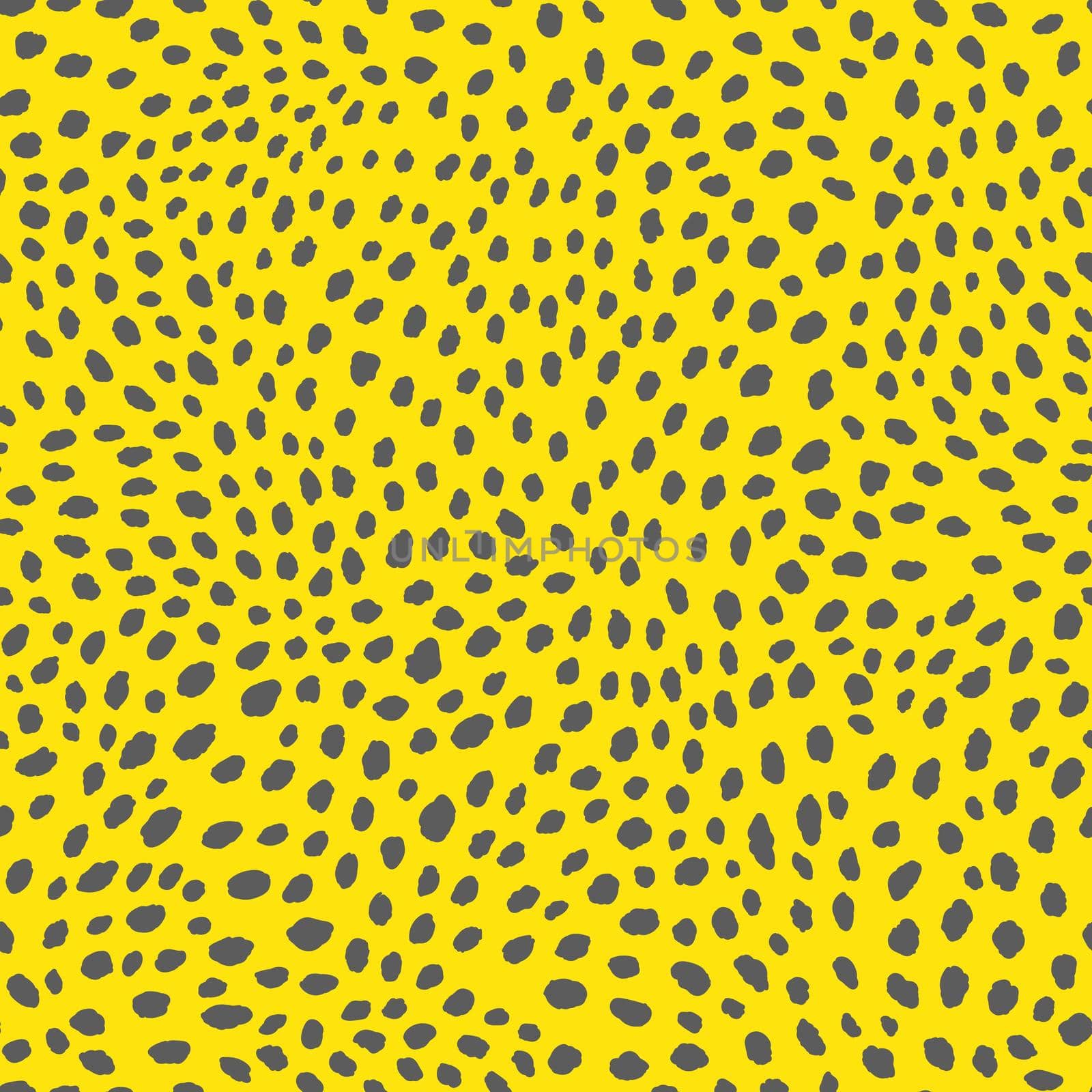 Abstract modern leopard seamless pattern. Animals trendy background. Yellow and grey decorative vector stock illustration for print, card, postcard, fabric, textile. Modern ornament of stylized skin by allaku