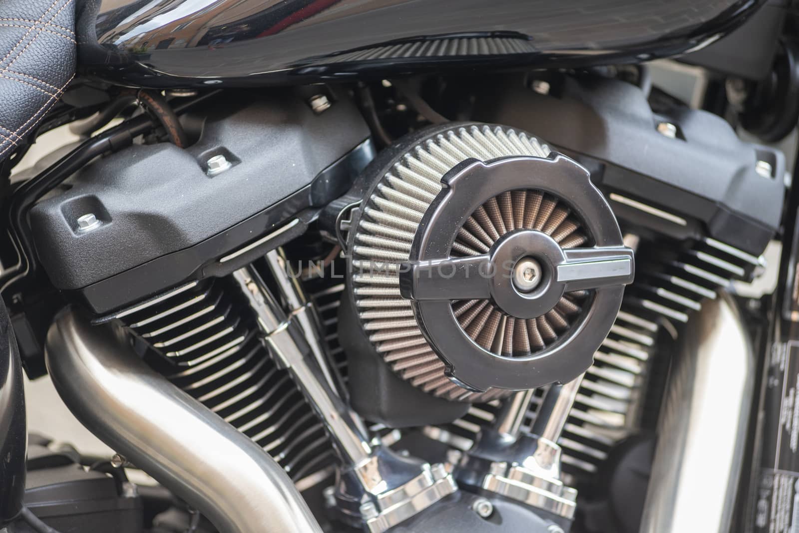terni,italy august 16 2020:details of a harley davidson park