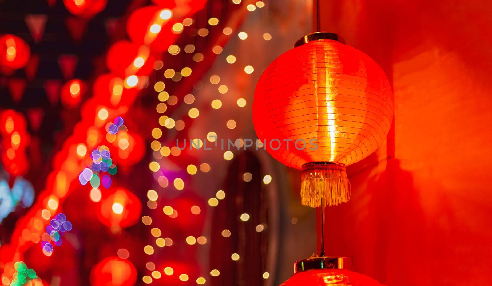 Chinese new year lanterns in chinatown. by toa55