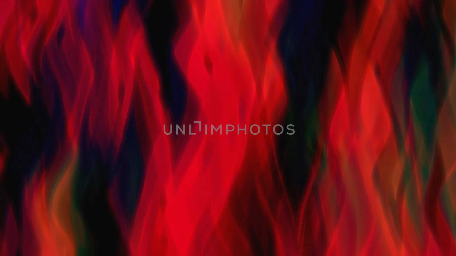 Abstract background with bright glowing red flames. Stylized fire