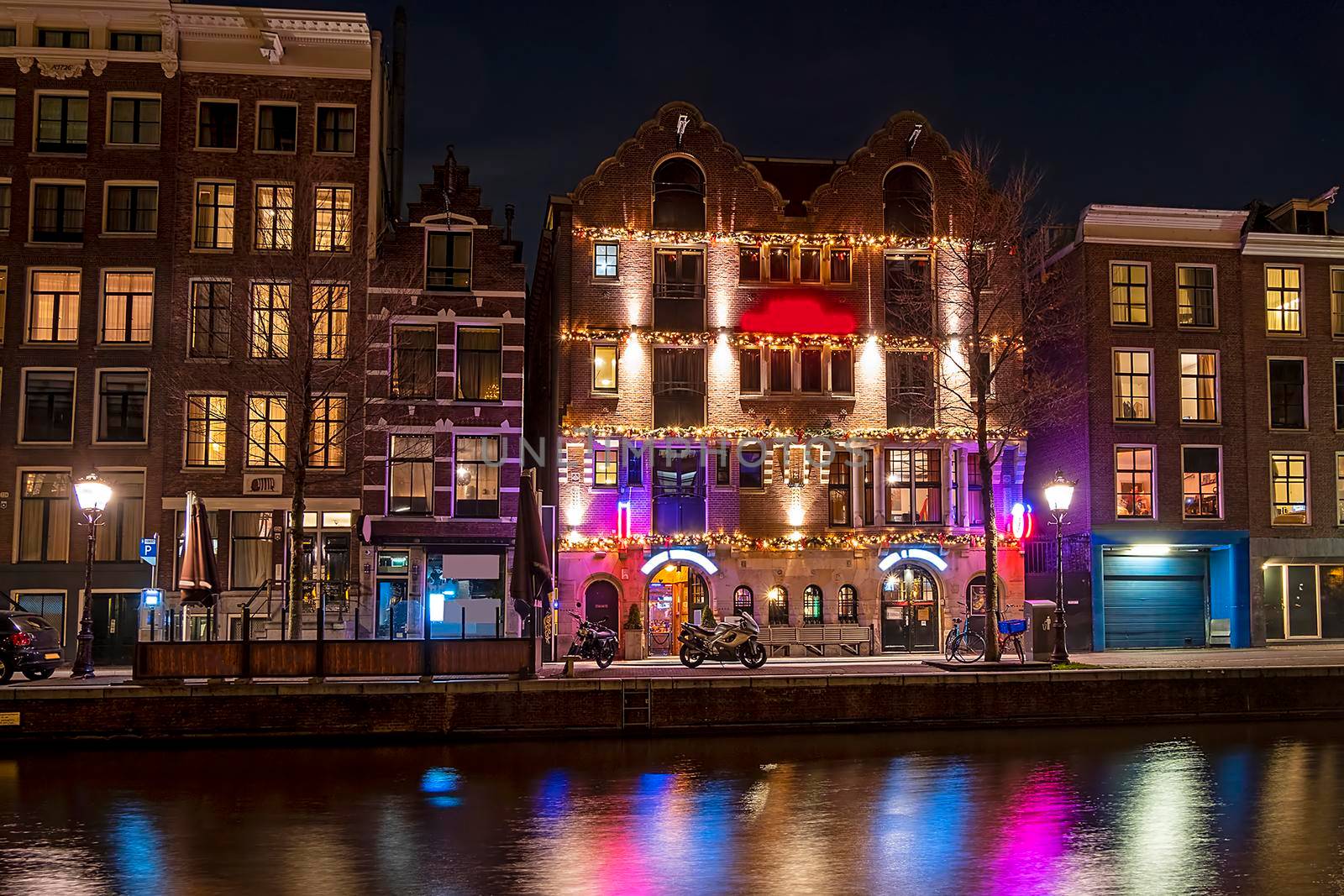 Red light district in Amsterdam the Netherlands by night by devy
