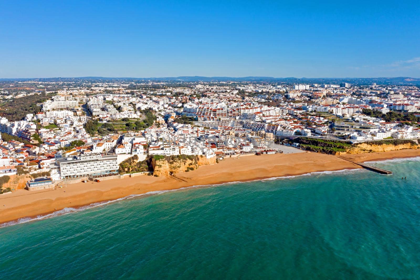 Aerial from Albufeira in the Algarve Portugal by devy