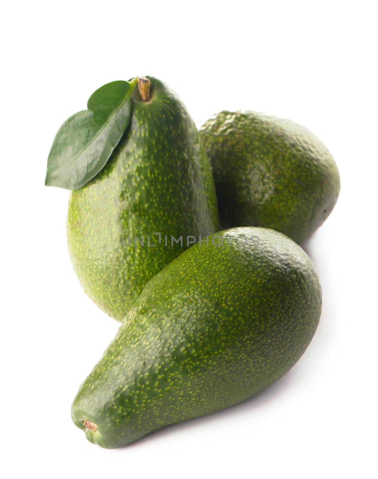 avocado, clipping path, isolated on white background full depth of field . by aprilphoto