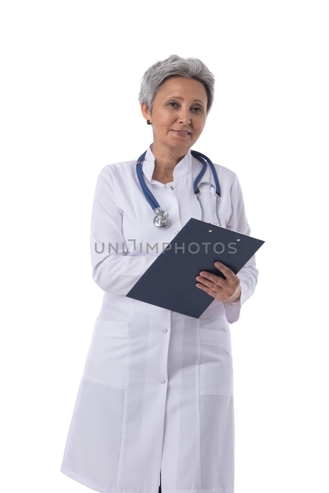 Female doctor isolated on white by ALotOfPeople