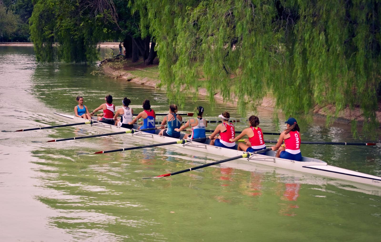 2021-02-11 - Girls rowing team of Mendoza Regatta Club training in the lake of San Martin park in Mendoza, Argentina. by hernan_hyper