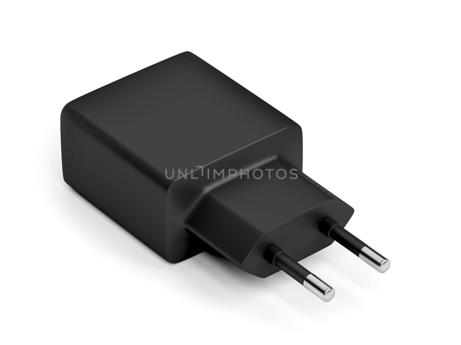 Black smartphone charger by magraphics