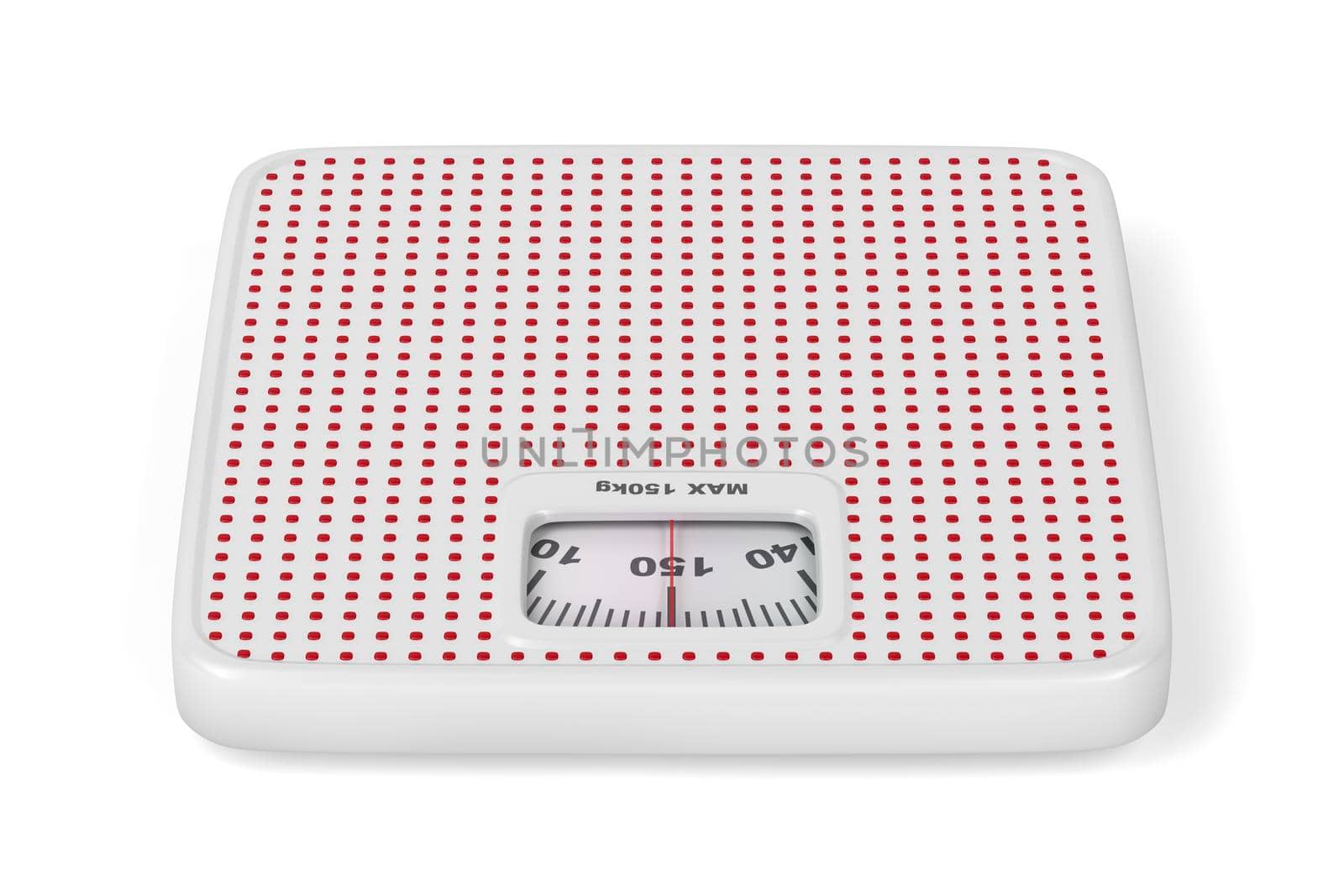 White mechanical weighing scale by magraphics