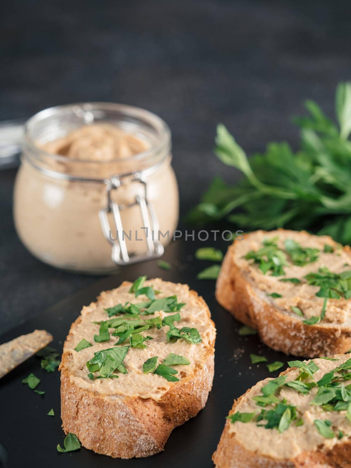 homemade turkey pate on bread by fascinadora