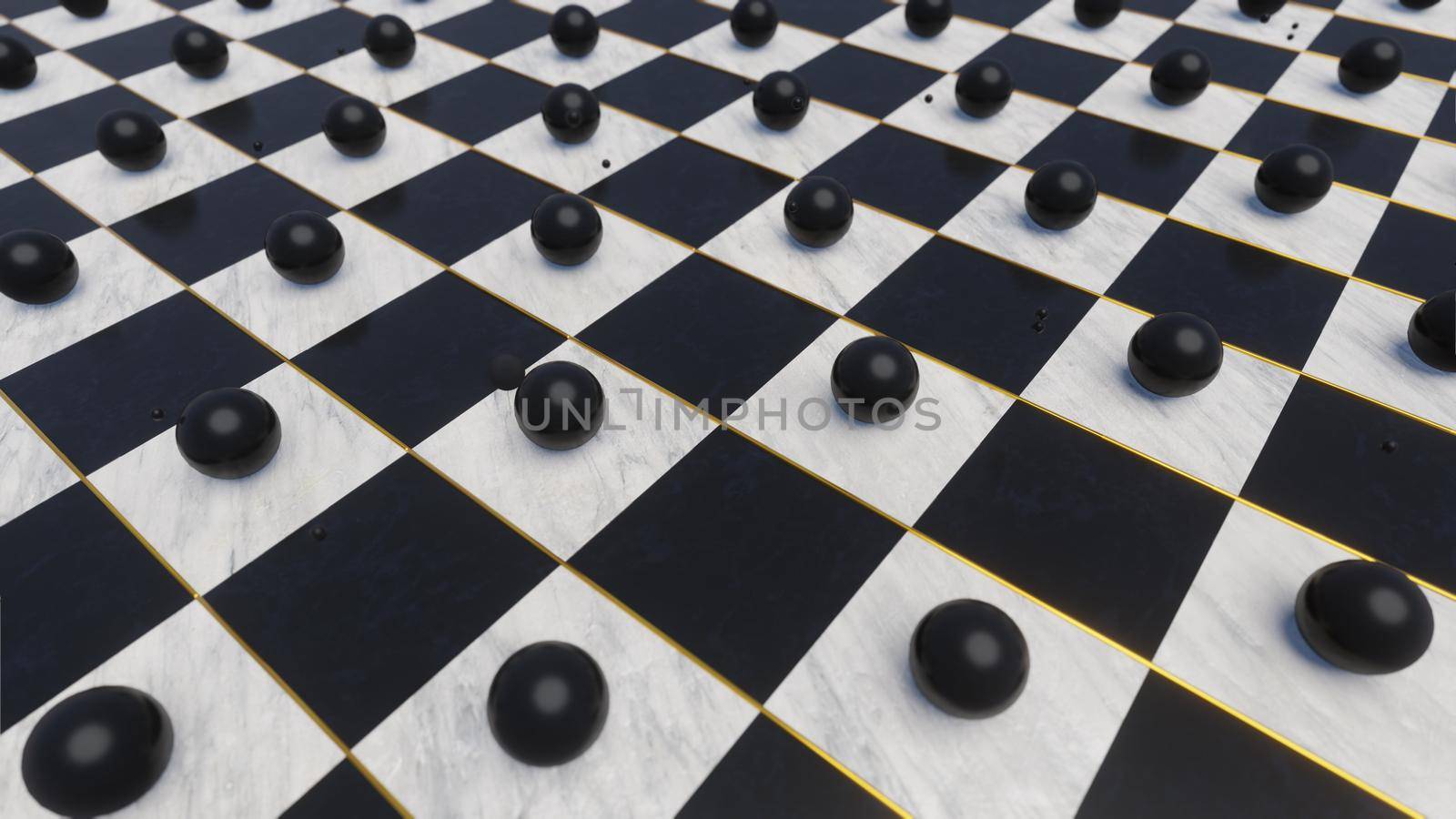 A Sphere In A Chess Field by urzine