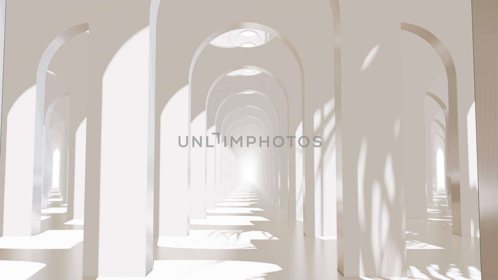 In To Door Abstract Pastel Color Geometry Tunnel by urzine