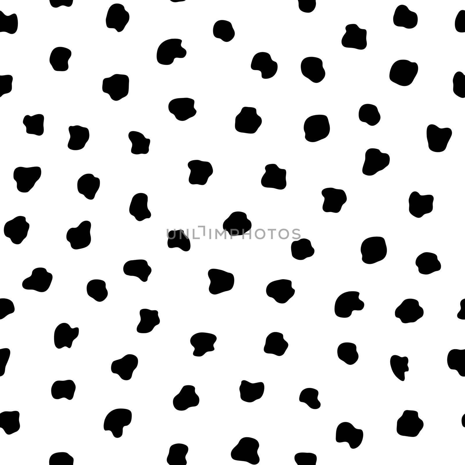 Abstract black and white background. Seamless pattern with animals print for wallpaper, web page, textures, card, postcard, faric, textile. Ornament of stylized skin. Decorative vector illustration. by allaku