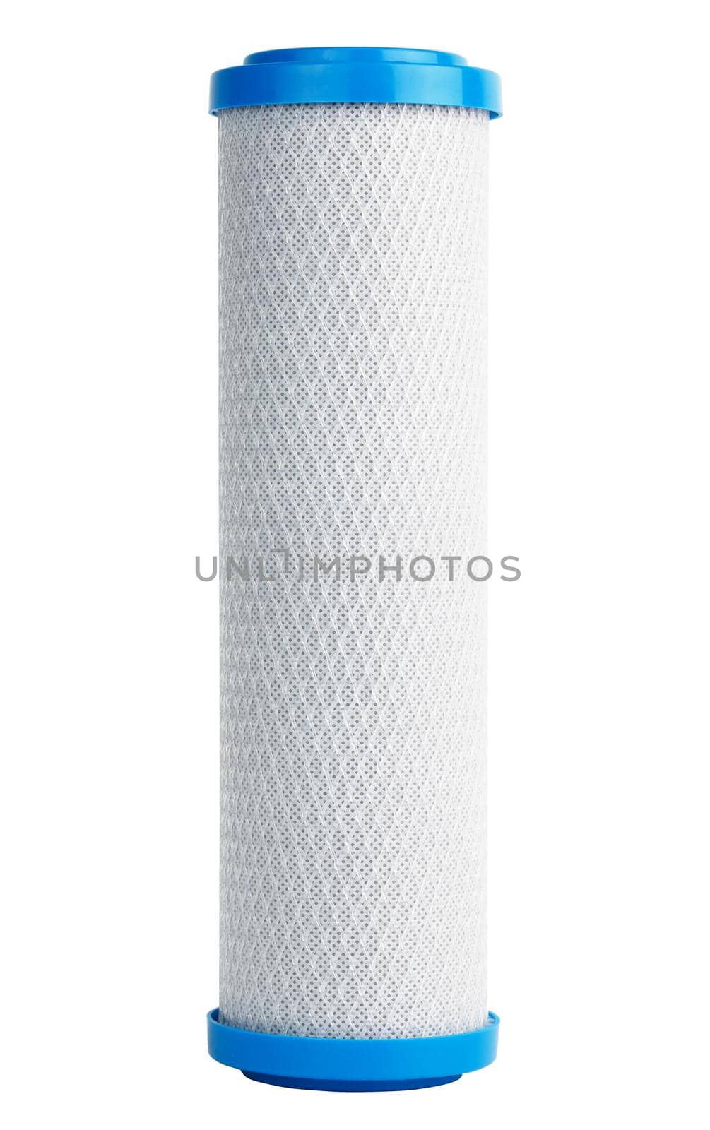 carbon block cartridge - CBC-10 - chlorine reduction water filter - isolated on white background.