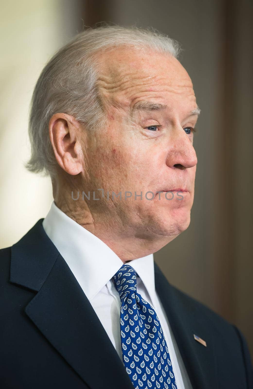 KIEV, UKRAINE - Dec 07, 2015: Vice president of USA Joe Biden during an official visit to Kiev, Ukraine