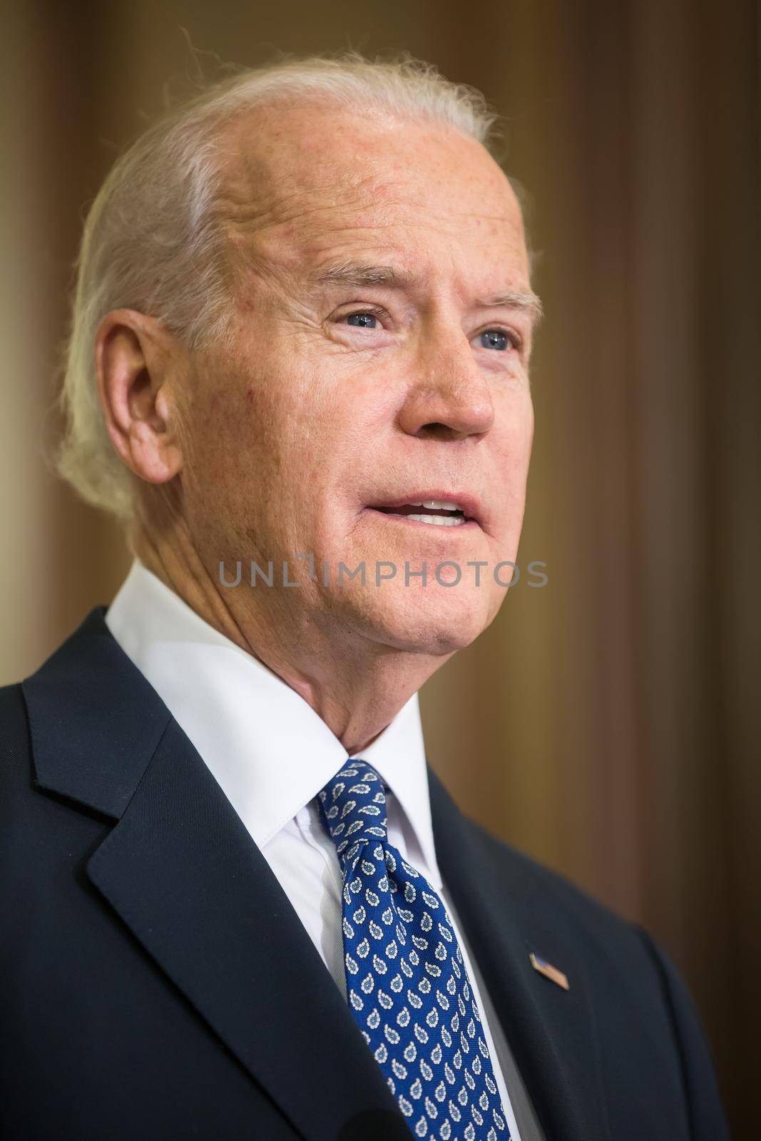 KIEV, UKRAINE - Dec 07, 2015: Vice president of USA Joe Biden during an official visit to Kiev, Ukraine