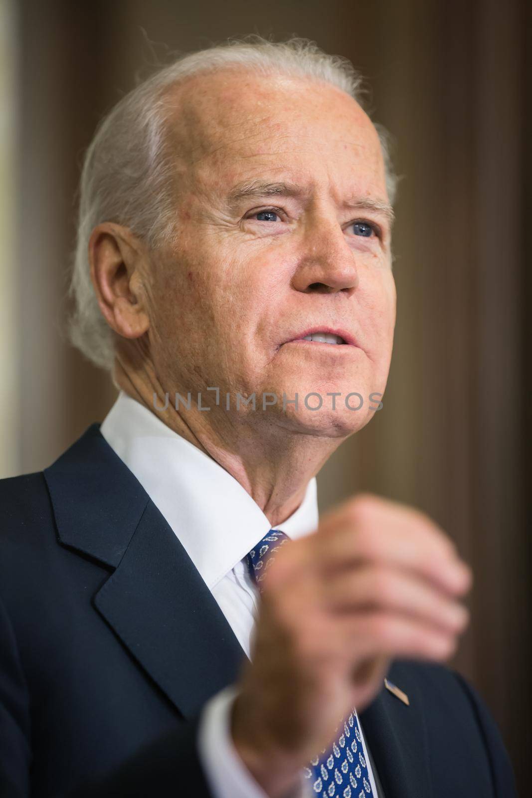 KIEV, UKRAINE - Dec 07, 2015: Vice president of USA Joe Biden during an official visit to Kiev, Ukraine