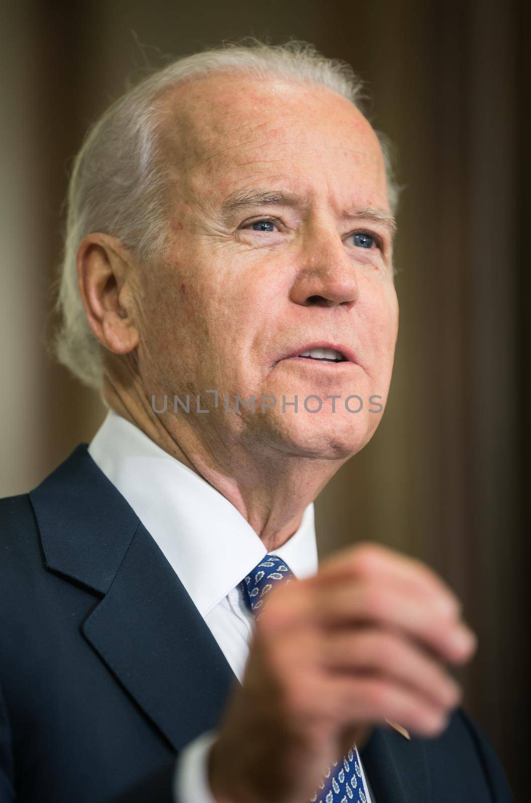 KIEV, UKRAINE - Dec 07, 2015: Vice president of USA Joe Biden during an official visit to Kiev, Ukraine