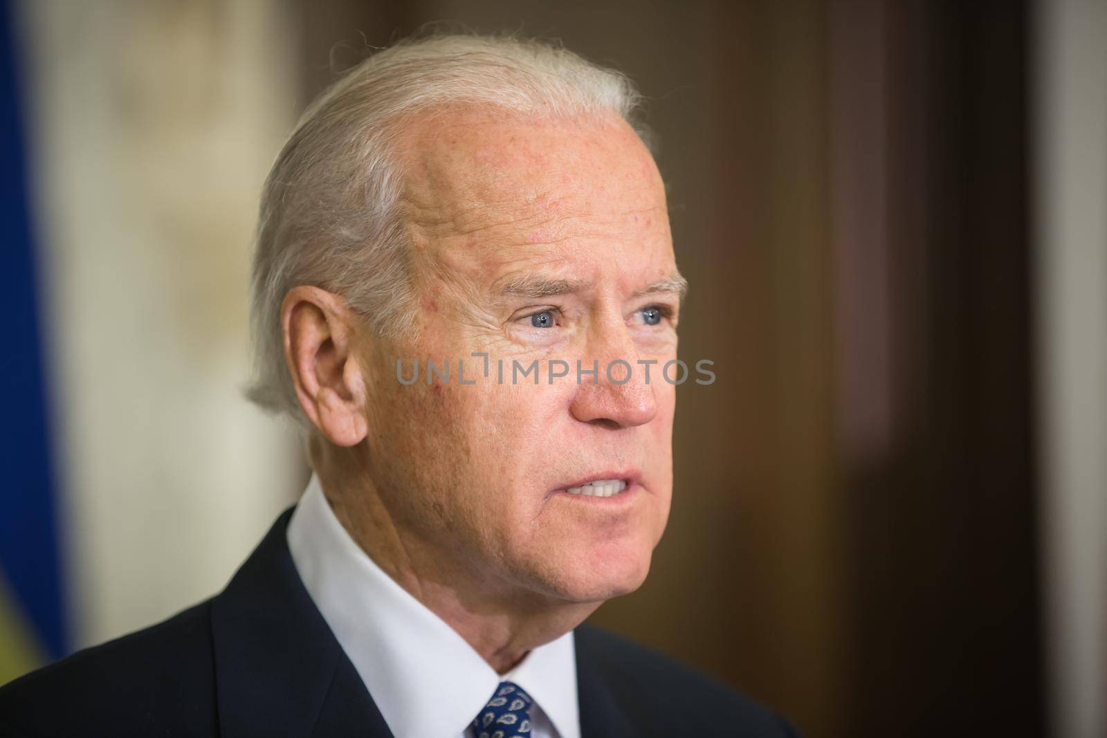 KIEV, UKRAINE - Dec 07, 2015: Vice president of USA Joe Biden during an official visit to Kiev, Ukraine