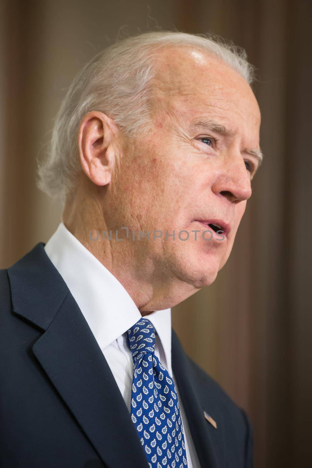 KIEV, UKRAINE - Dec 07, 2015: Vice president of USA Joe Biden during an official visit to Kiev, Ukraine
