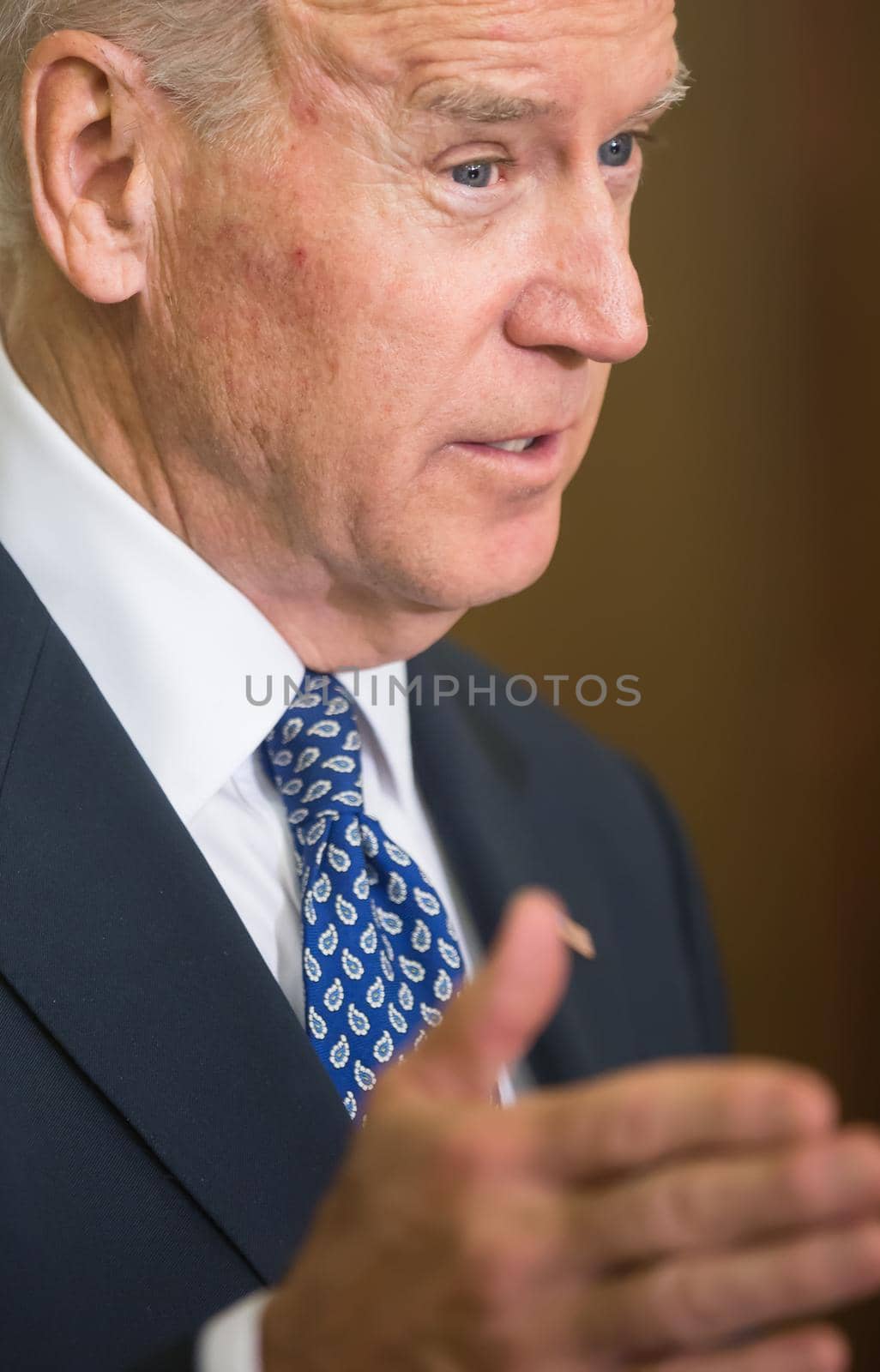 KIEV, UKRAINE - Dec 07, 2015: Vice president of USA Joe Biden during an official visit to Kiev, Ukraine