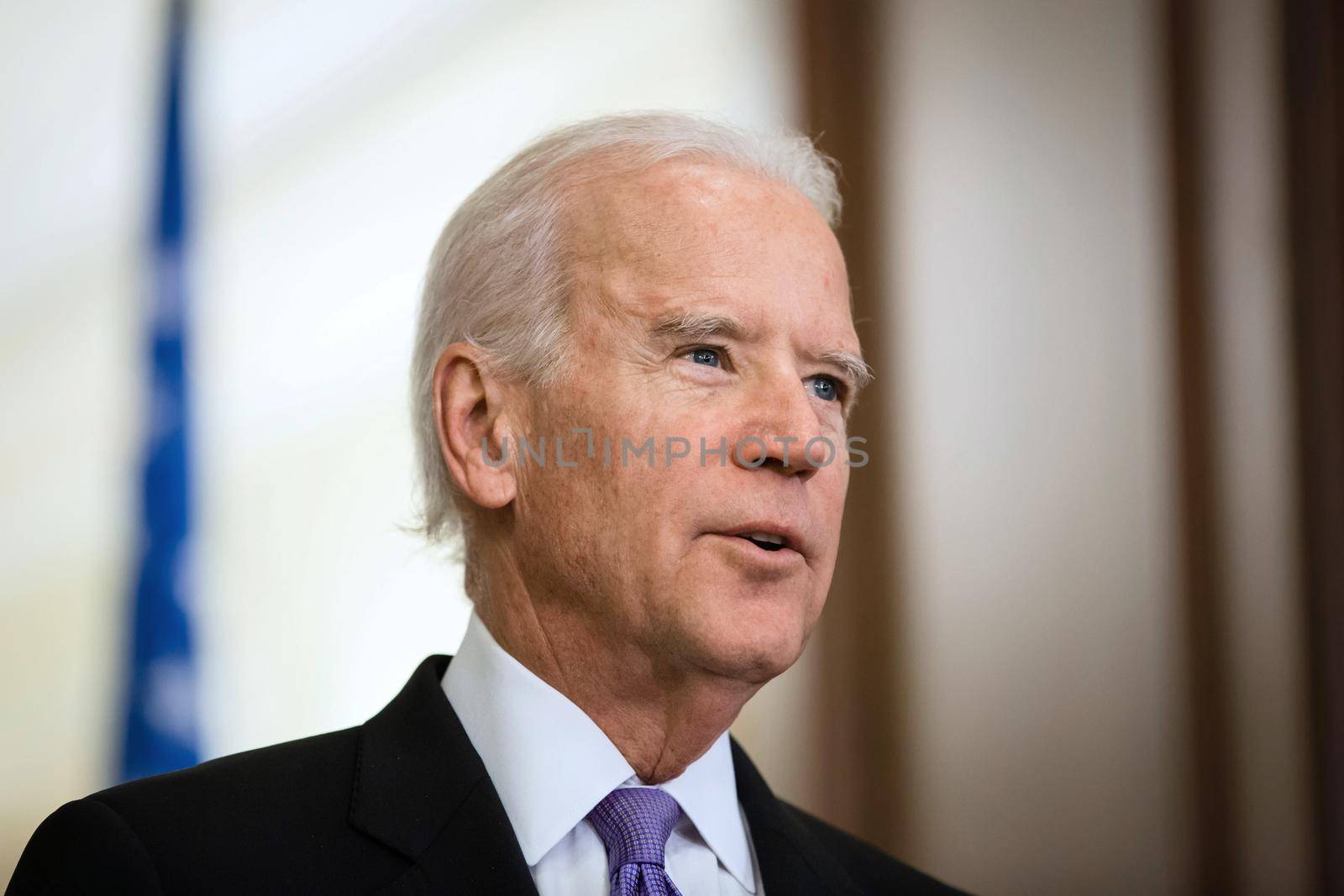 KIEV, UKRAINE - NOV 21, 2014:  Vice President of USA Joe Biden during a meeting with President of Ukraine  Petro Poroshenko in Kiev