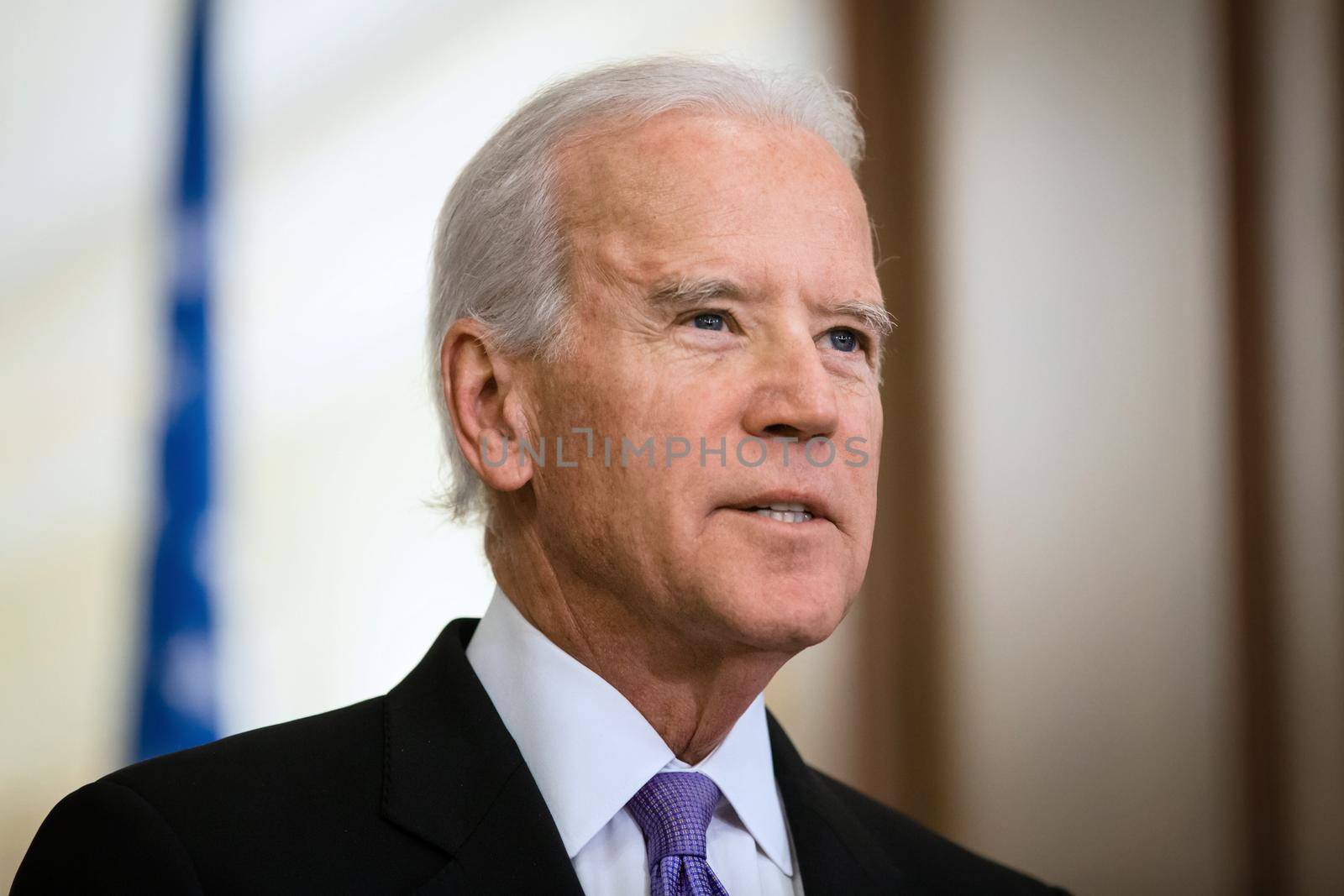 KIEV, UKRAINE - NOV 21, 2014:  Vice President of USA Joe Biden during a meeting with President of Ukraine  Petro Poroshenko in Kiev