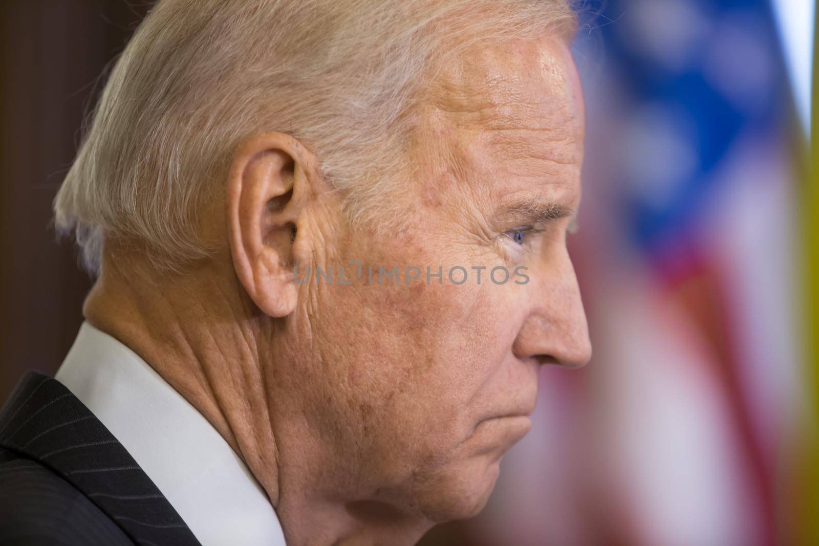 KIEV, UKRAINE - Jan 16, 2017: Vice president of USA Joe Biden during his visit to Kiev and  meeting with President of Ukraine Petro Poroshenko
