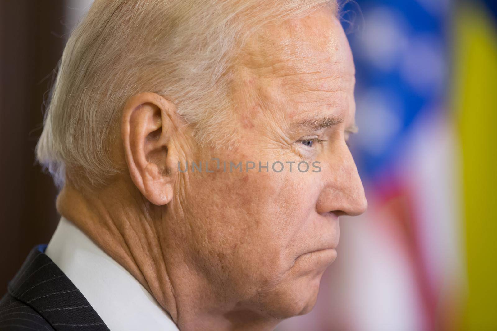 KIEV, UKRAINE - Jan 16, 2017: Vice president of USA Joe Biden during his visit to Kiev and  meeting with President of Ukraine Petro Poroshenko