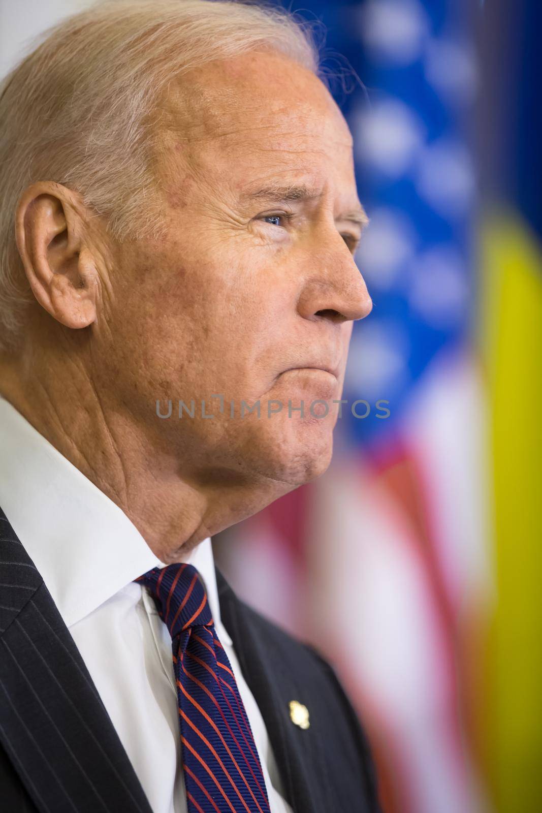 KIEV, UKRAINE - Jan 16, 2017: Vice president of USA Joe Biden during his visit to Kiev and  meeting with President of Ukraine Petro Poroshenko