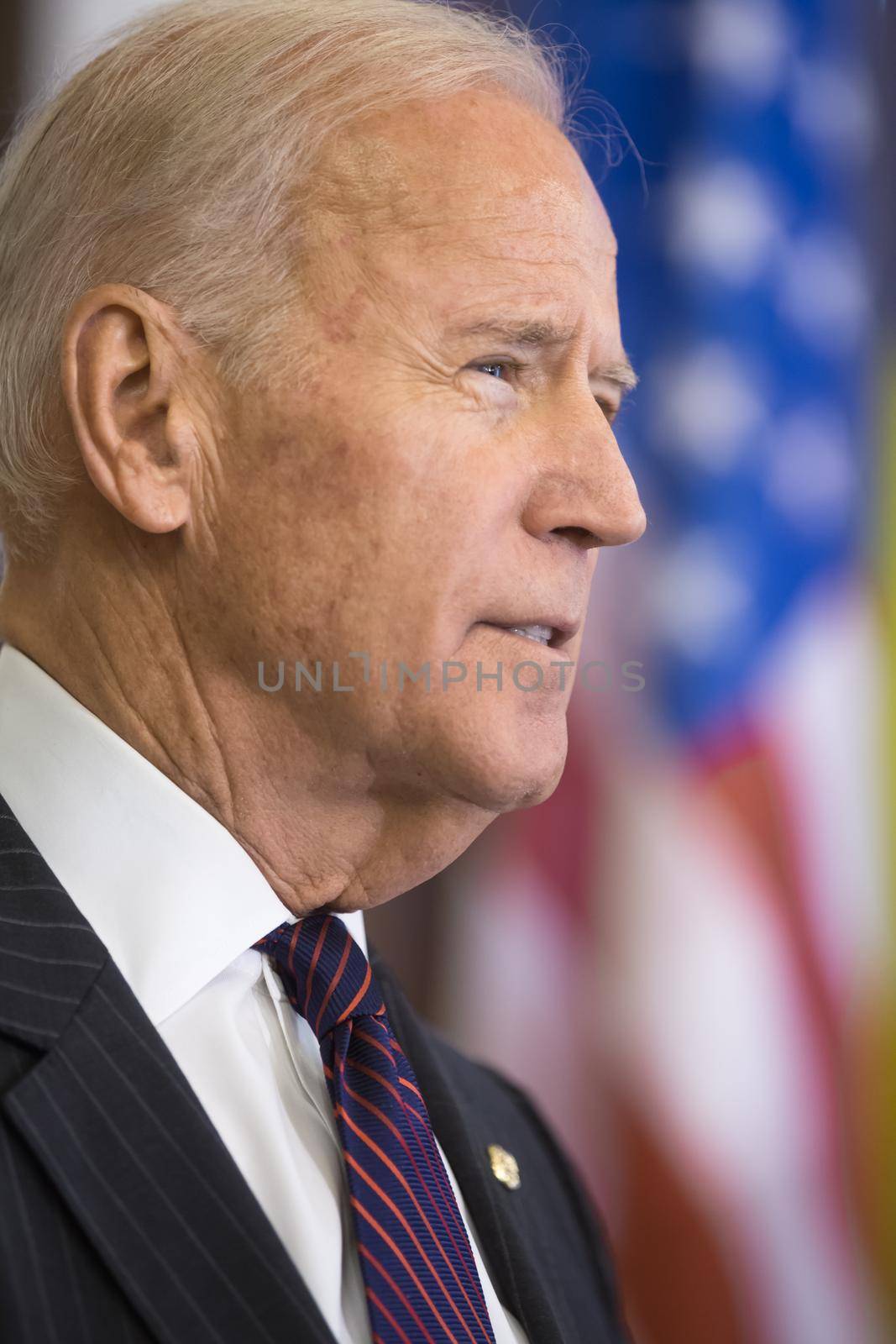 KIEV, UKRAINE - Jan 16, 2017: Vice president of USA Joe Biden during his visit to Kiev and  meeting with President of Ukraine Petro Poroshenko