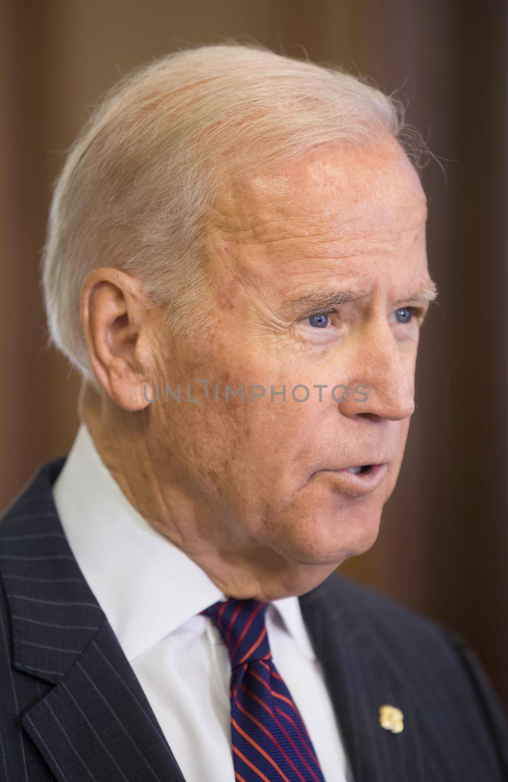 KIEV, UKRAINE - Jan 16, 2017: Vice president of USA Joe Biden during his visit to Kiev and  meeting with President of Ukraine Petro Poroshenko