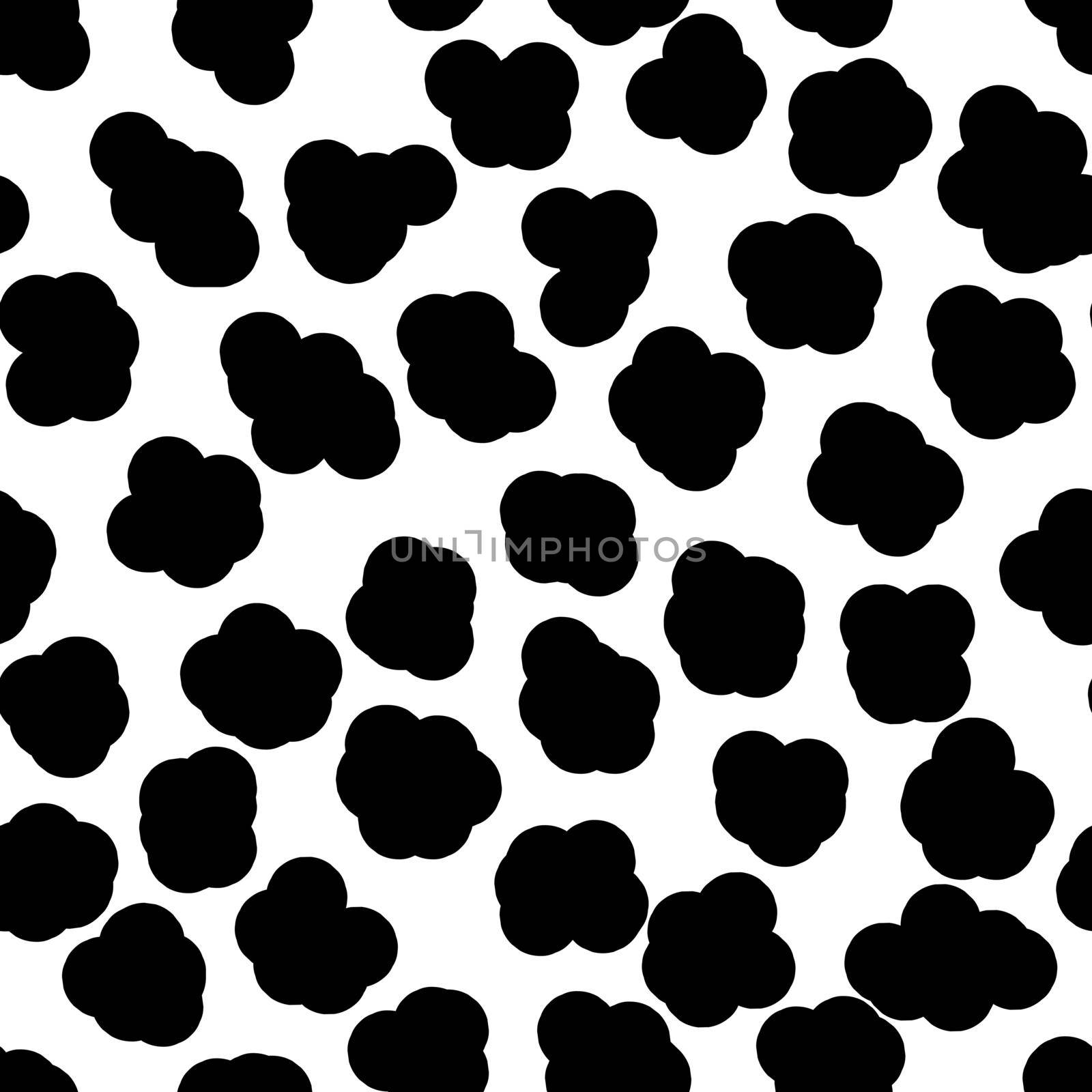 Abstract black and white background. Seamless pattern with animals print for wallpaper, web page, textures, card, postcard, faric, textile. Ornament of stylized skin. Decorative vector illustration.