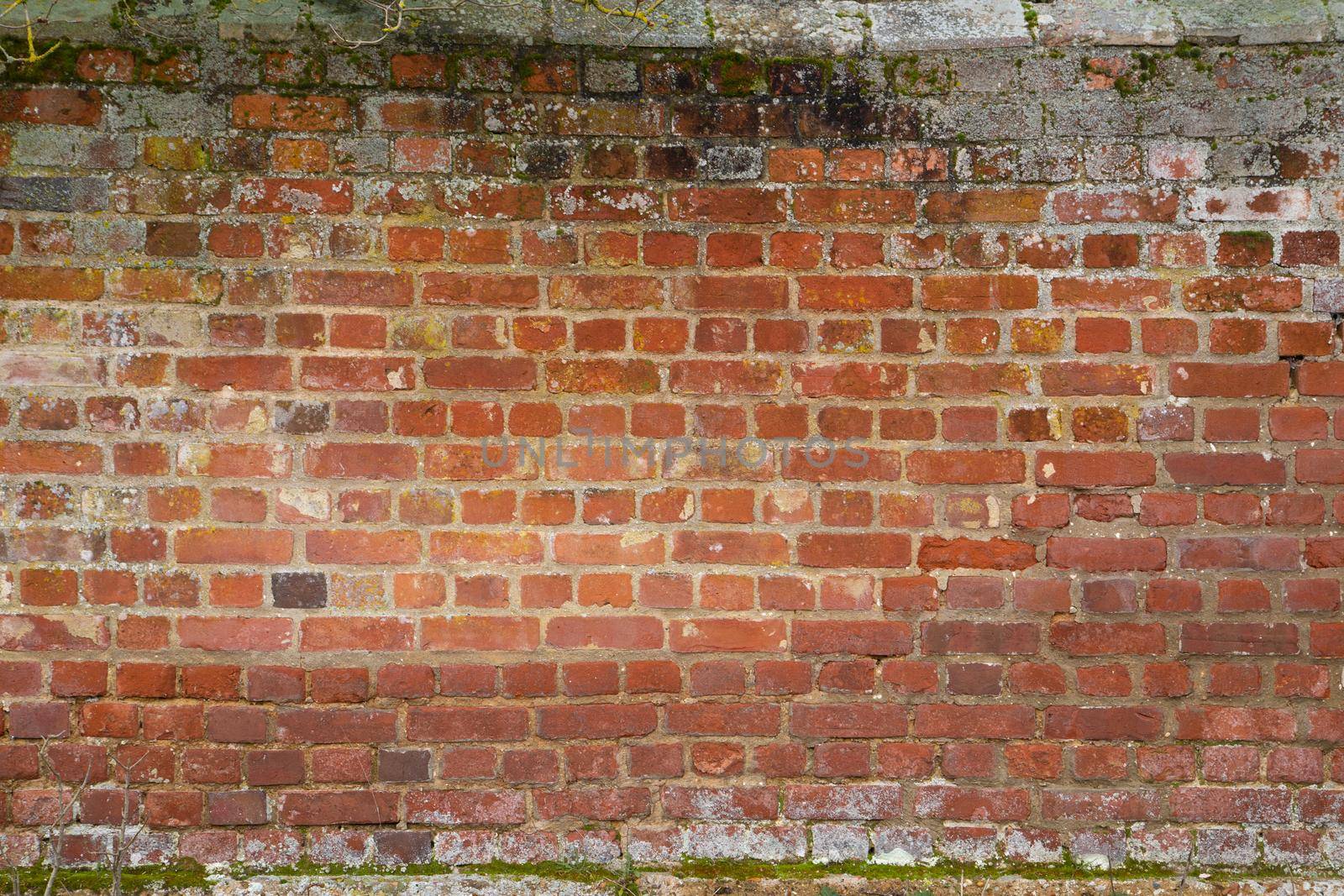 old red brick wall texture background by NelliPolk