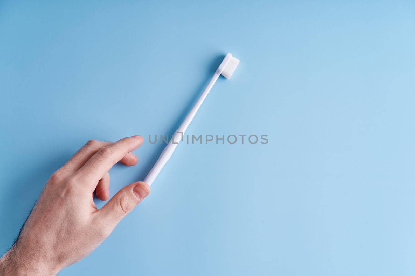 Fashionable toothbrush with soft bristles. Popular toothbrush. Hygiene trends by Try_my_best