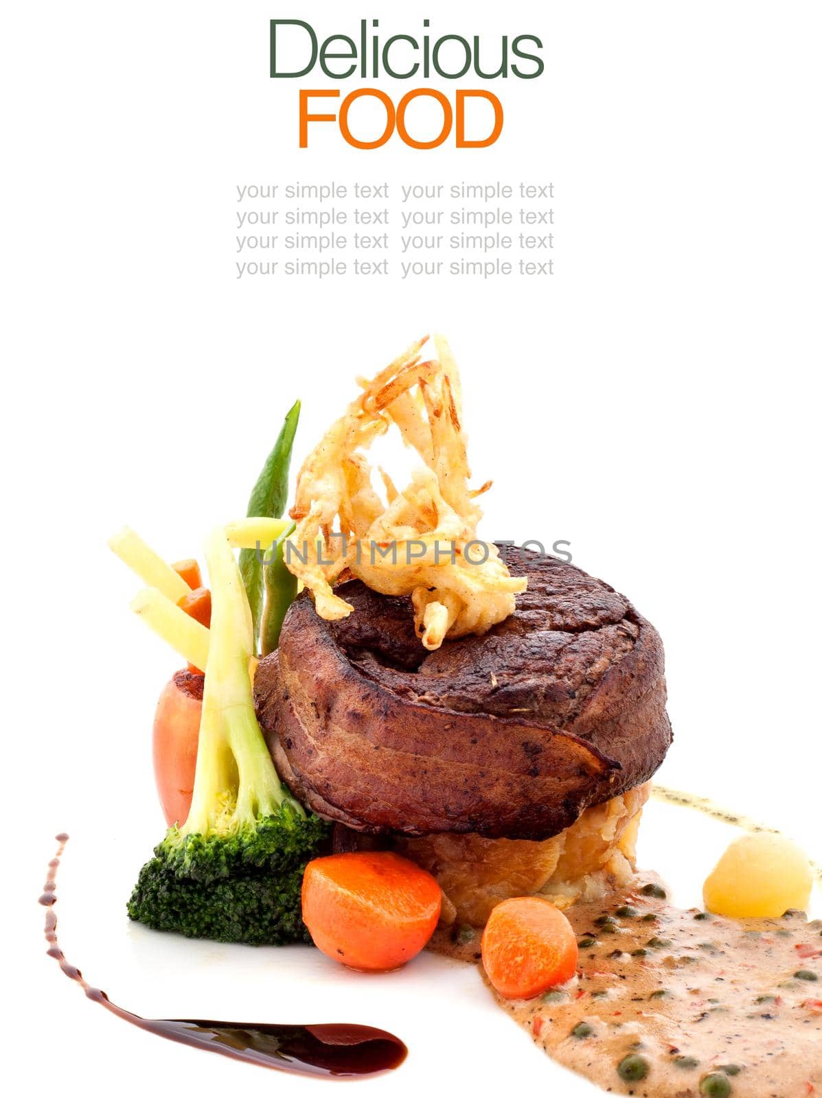Australian premium fillet tenderloin steak. by kerdkanno