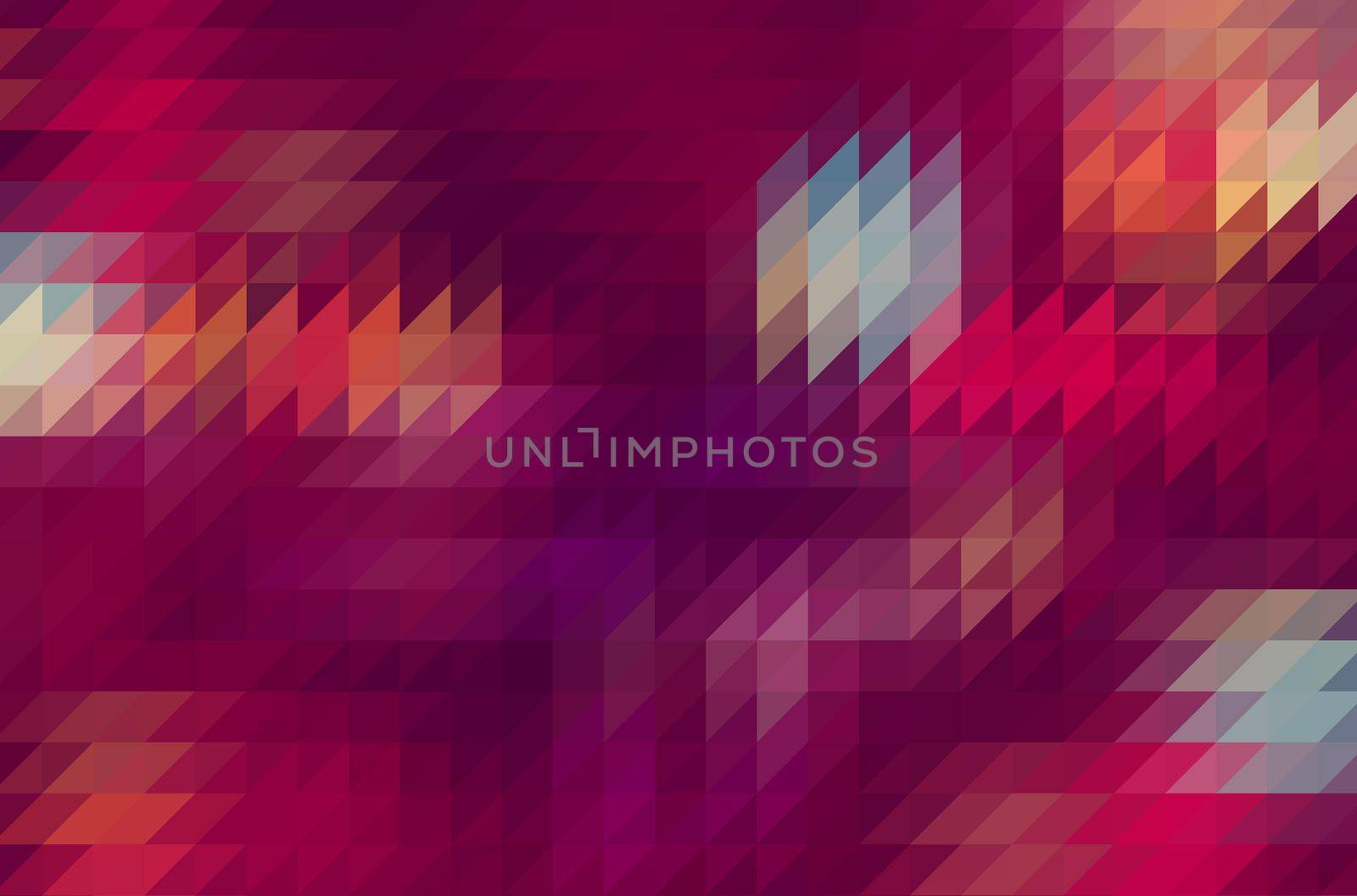 Colourful abstract triangles pixel background by kerdkanno