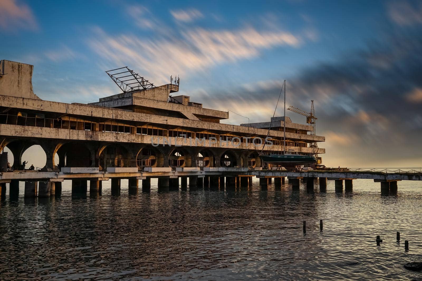 Sukhumi, Abkhazia. The attraction of the city is the marine station of the post - Soviet era.