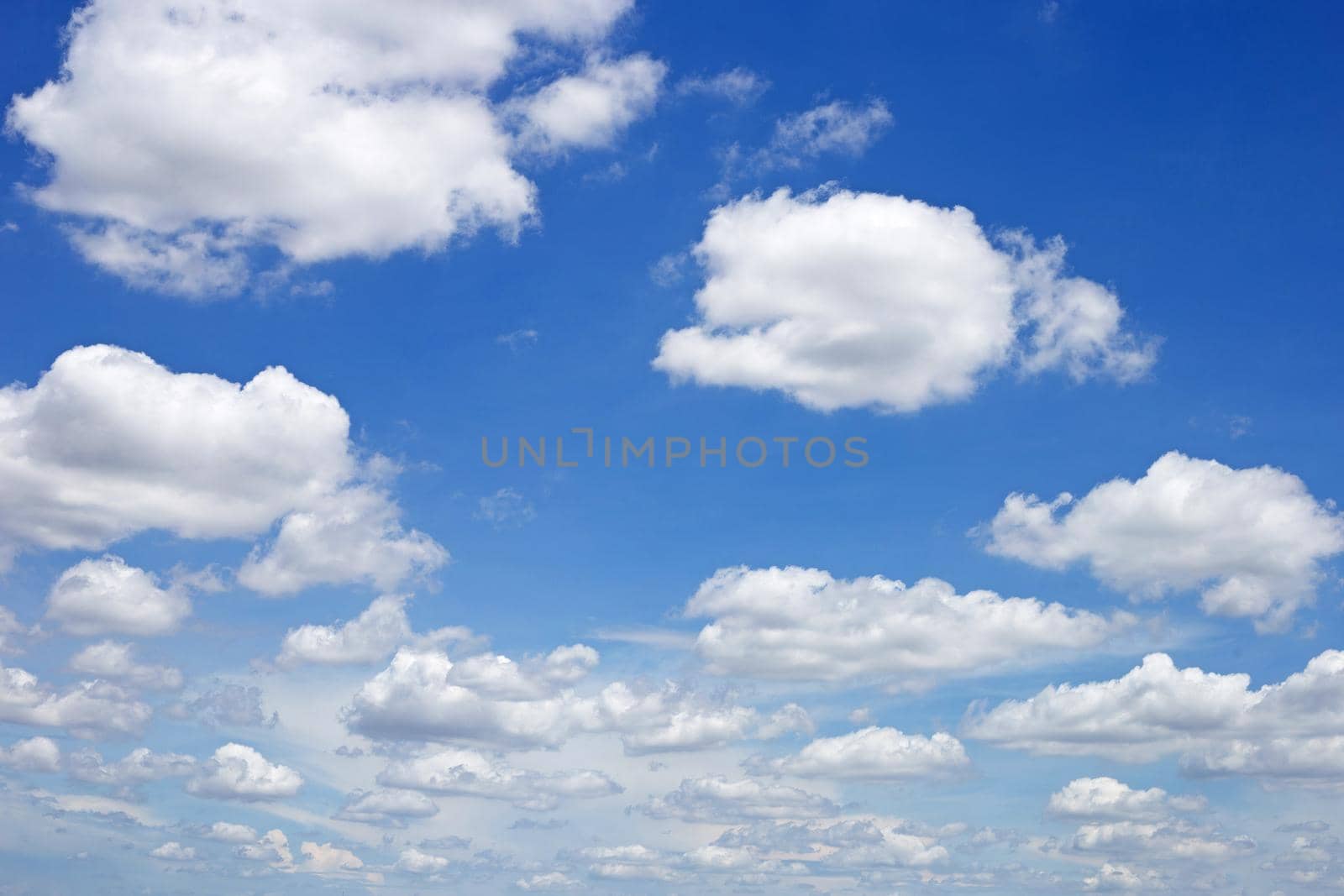 Blue sky background with cloud. Copy space