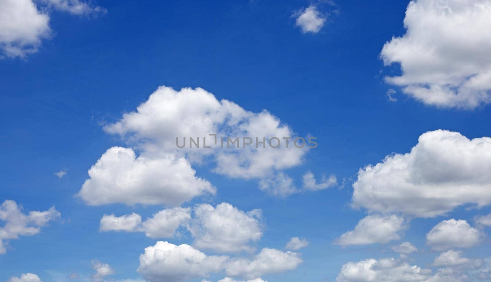 Blue sky background with cloud. Copy space