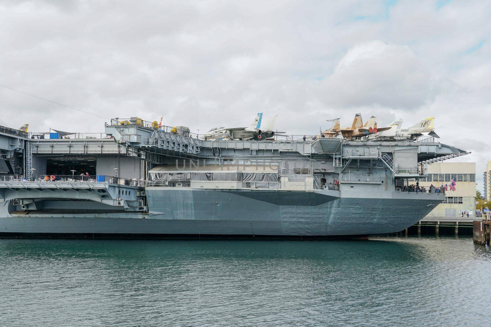 USS Midway Museum, historical naval aircraft carrier museum in downtown San Diego, California by Bonandbon