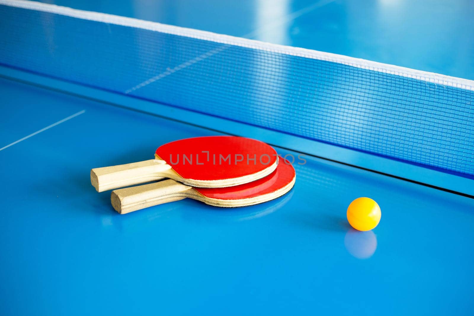 Table tennis equipment racket, ball and net