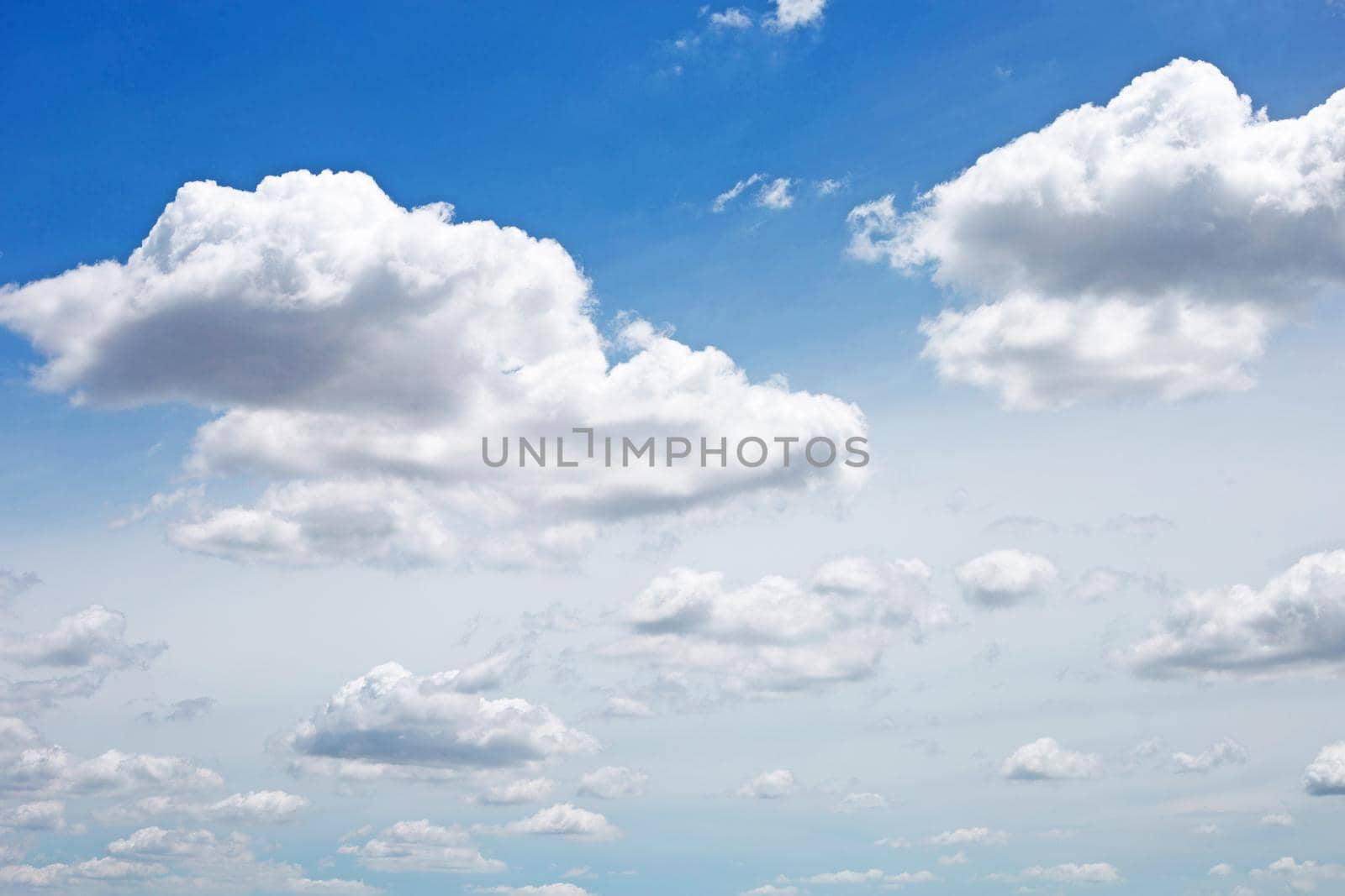 Blue sky background with cloud. Copy space