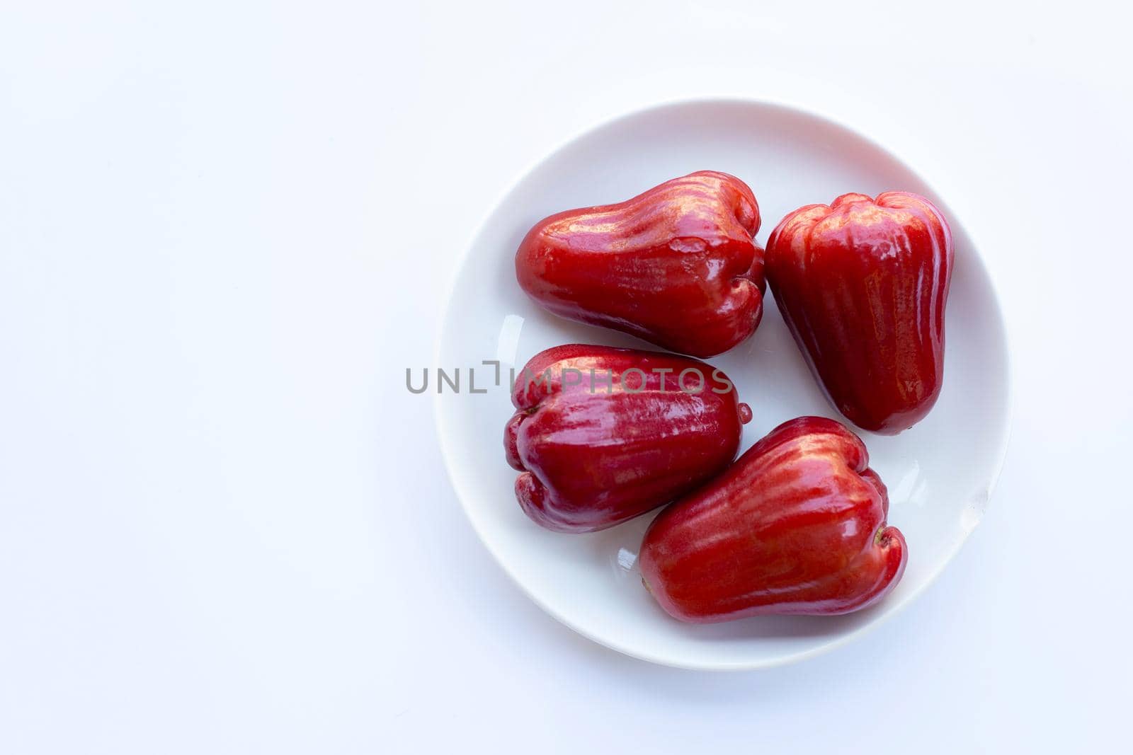 Rose apple isolated on the white background