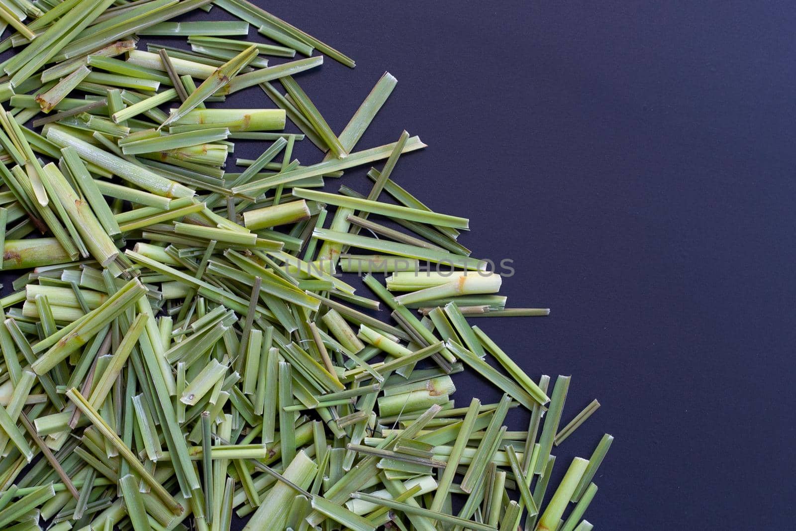 Organic lemongrass. Herb for tea concept