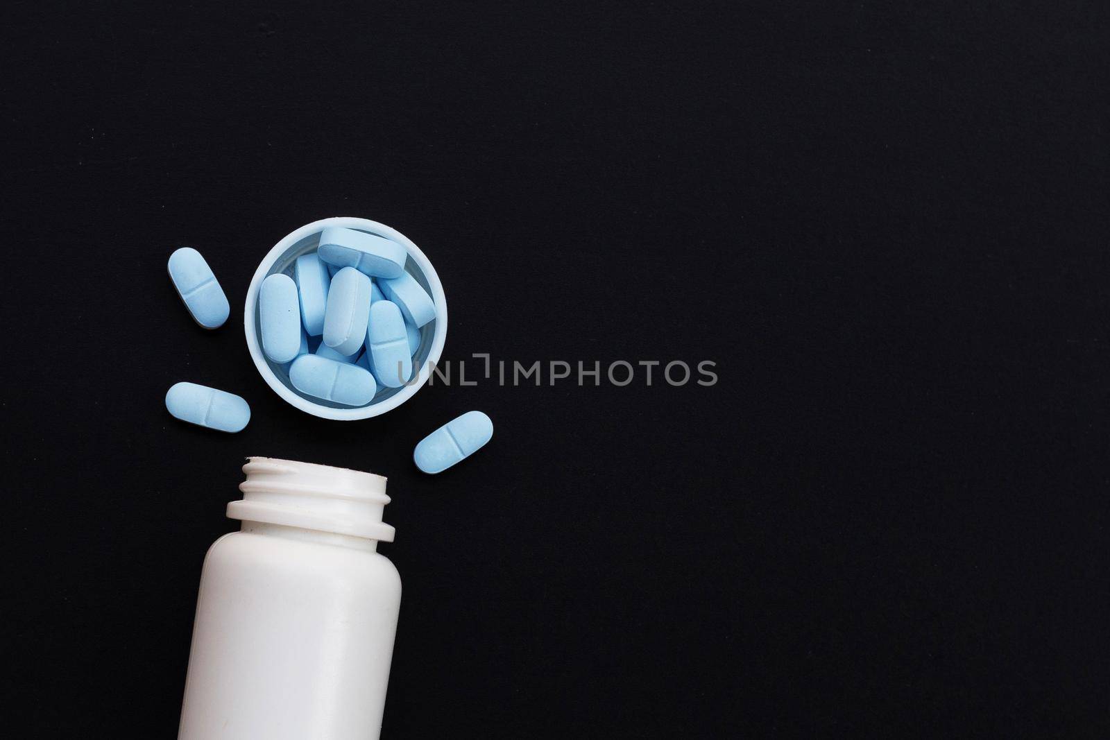 Clock with "PrEP" ( Pre-Exposure Prophylaxis). used to prevent HIV on dark background. Copy space