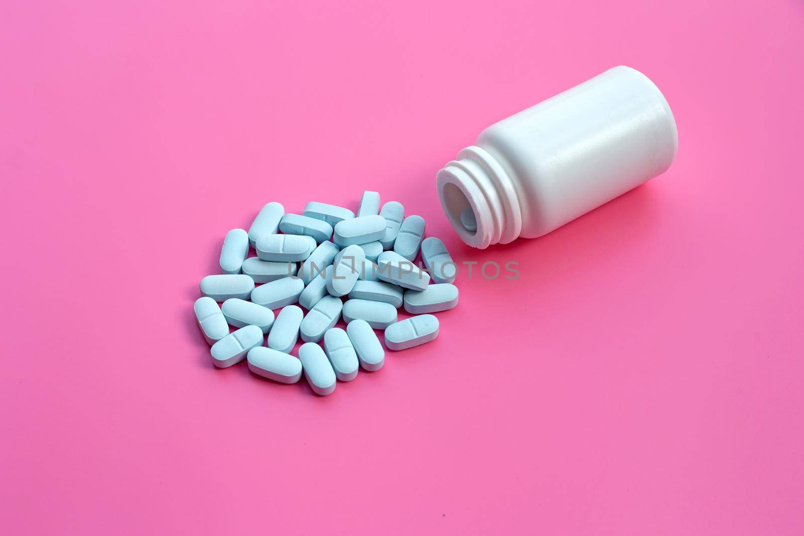 "PrEP" ( Pre-Exposure Prophylaxis). used to prevent HIV. Pink background.