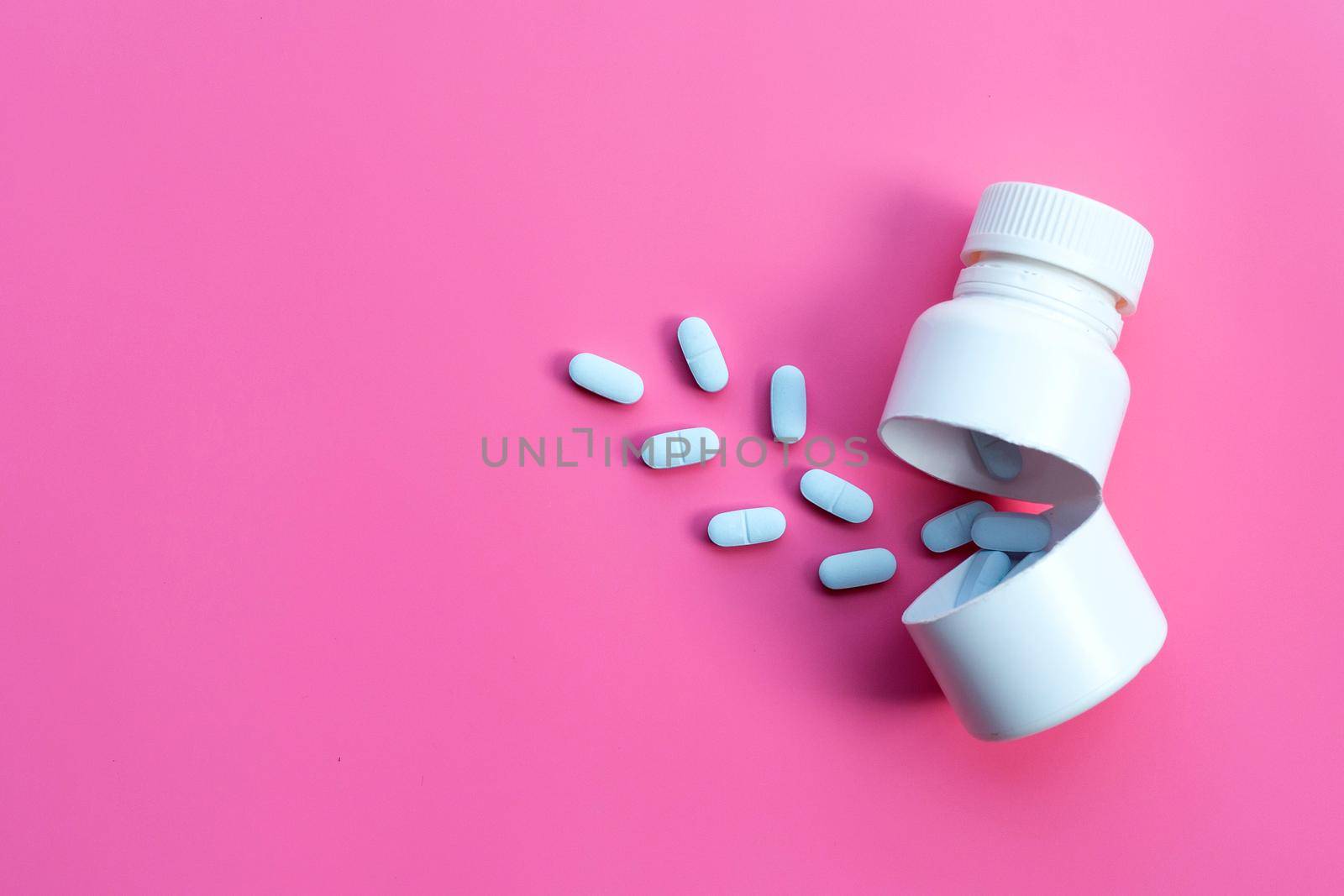 "PrEP" ( Pre-Exposure Prophylaxis). used to prevent HIV. Pink background.