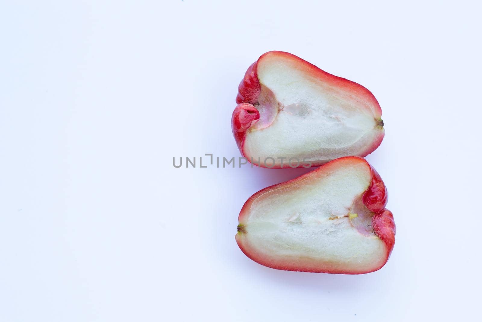 Rose apple isolated on the white background