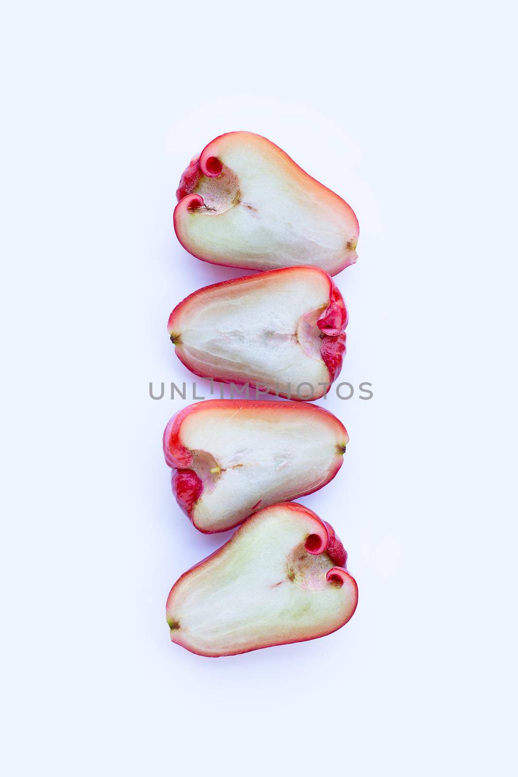 Rose apple isolated on the white background